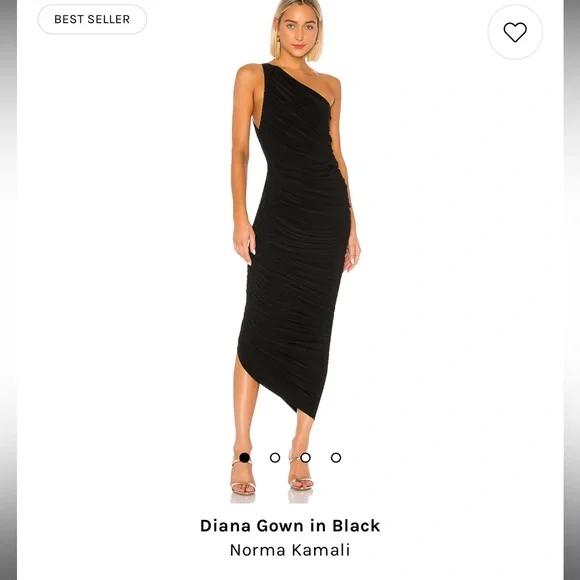 Norma Kamali | Dresses | Norma Kamali Diana Dress In Black | Poshmark